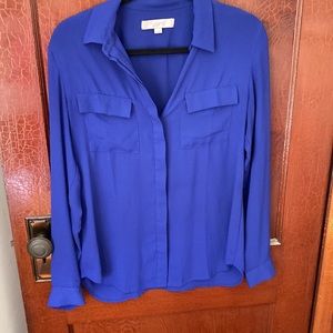 Blue women’s loft blouse size small